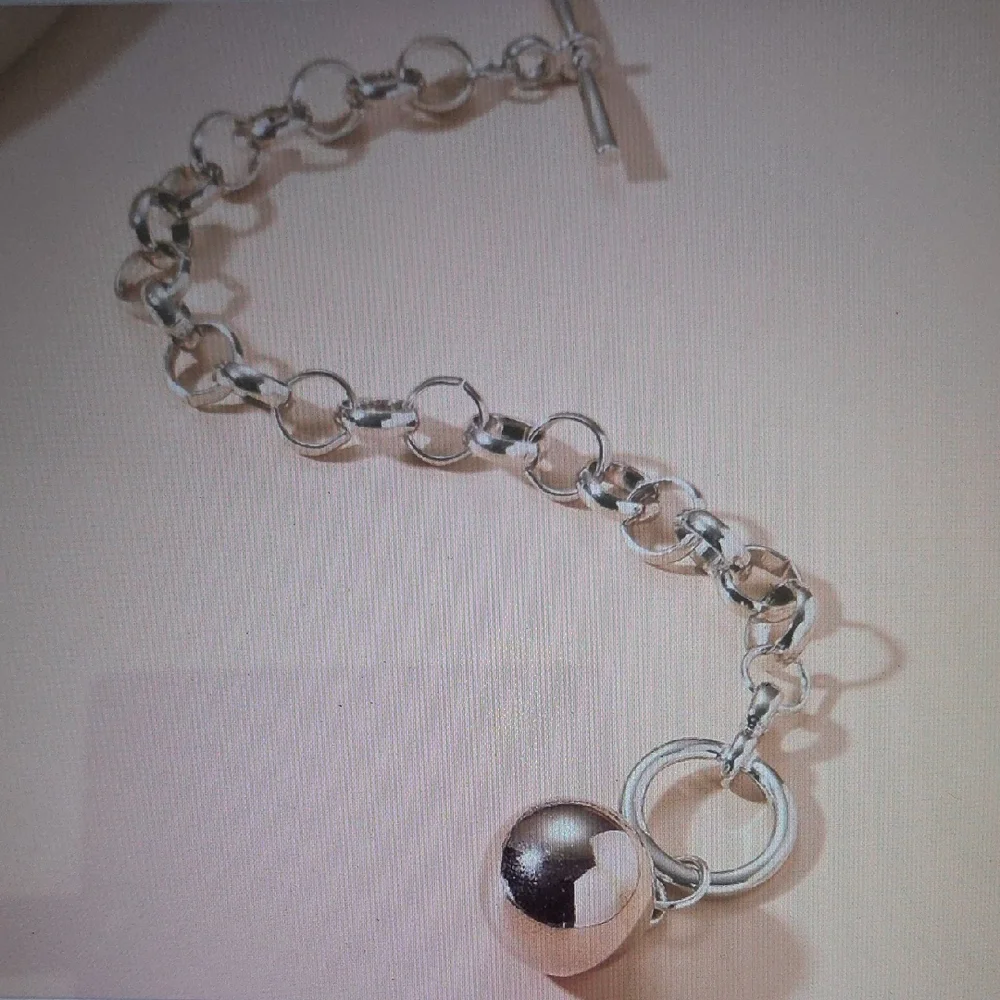 Metalic Silver Charm Bracelet